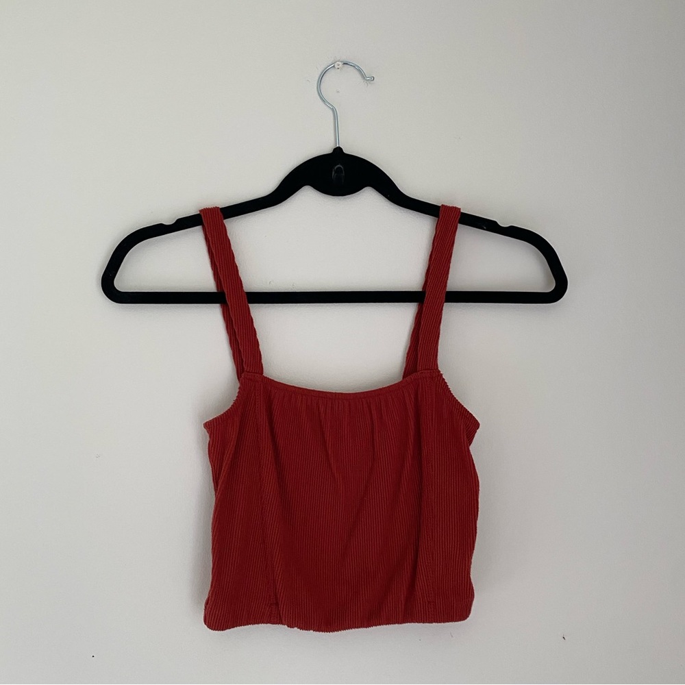 3️⃣/$1️⃣5️⃣ Red Orange Crop Top